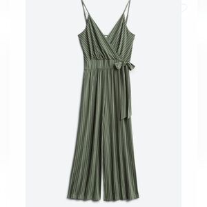 Kaileigh Striped Green Jumpsuit XL